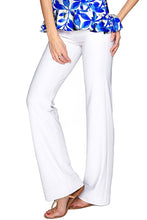 White Amelia Summer Stretch Pull-On Palazzo Pant