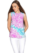 Floral Bliss Emily Blue & Pink Sleeveless Party