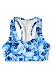 Whisper Stella Blue Floral Seamless Racerback