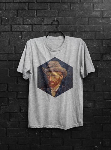 Van Gogh Shirt Self-Portrait TShirt Male Fashion