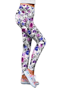 Floral Touch Lucy Printed Performance Leggings -