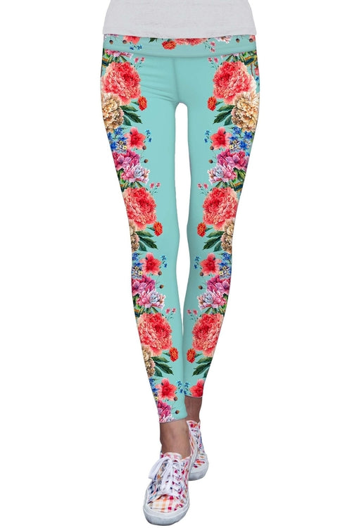 Amour Lucy Floral Printed Performance Leggings -