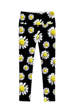 Oopsy Daisy Lucy Black Floral Performance Leggings