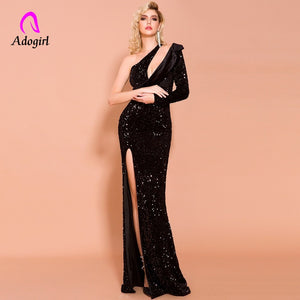 Sexy Deep Irregular Neck Dress