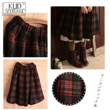 Plaid Skirt Thick Wool Skirt