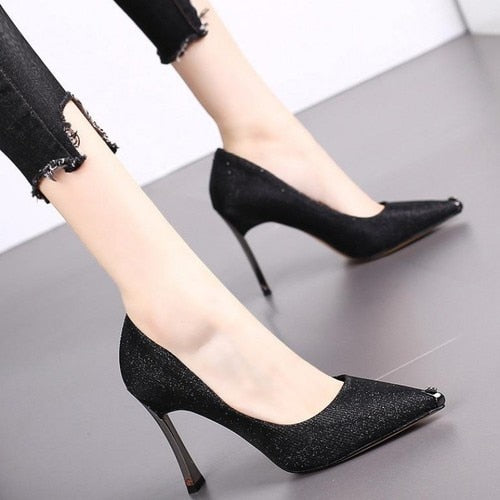 Stiletto High Heels Pointed Toe