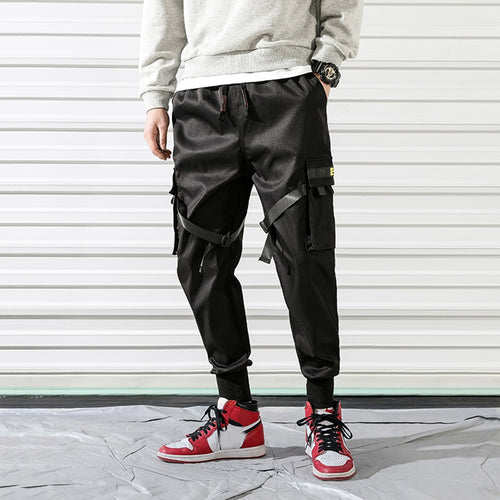 Multi-Pocket Sports Slim Pants