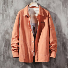 Patchwork Lapel Long Sleeve Shirt/Jacket