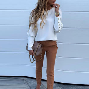 Lantern Sleeve Top