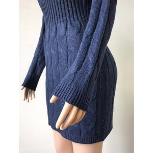 Knit Mini Dress Long Sleeve
