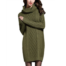 Knitted Turtleneck Dress