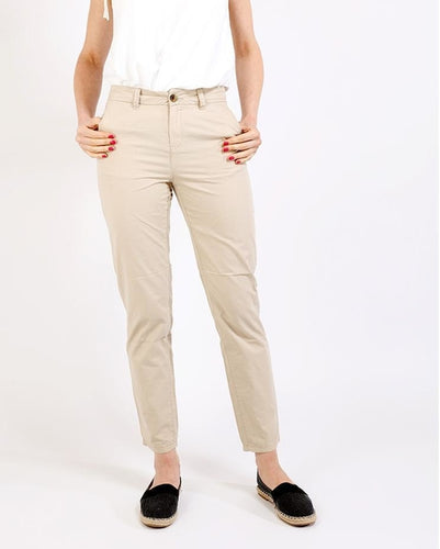 Beige Cargo Trousers