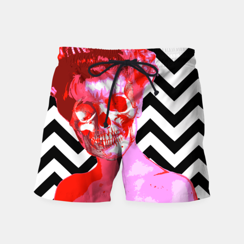 Laura Palmer Fire Bubblegum Swim Shorts