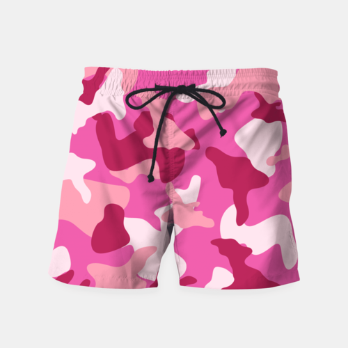 Pink Camouflage Army Pattern Shorts
