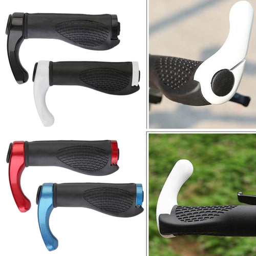 Anti-slip Road Cycling Mountain Bike Grips Rubber and Aluminum Alloy Integrated mtb Handle