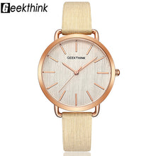 Women's Silver Watch Casual Leather
