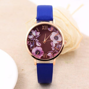 Women's Floral Quartz Watch