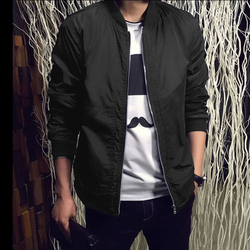 Men`s Solid Fashion Casual High Quality Jacket