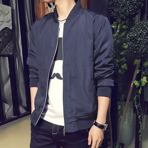 Men`s Solid Fashion Casual High Quality Jacket