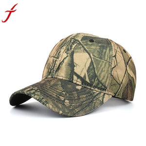 Washed Cotton Adjustable Camouflage Baseball Cap