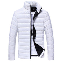 Boys Men Warm Stand Collar Slim Winter Zip Coat Outwear Jacket
