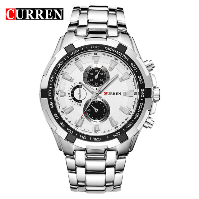 2018 Men's Luxury Stainless Steel Watch Business Casual