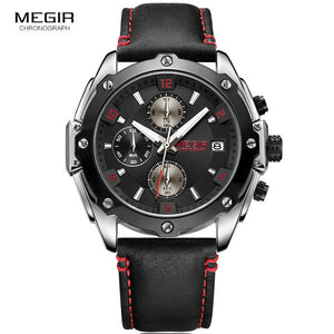Men's Fashion Casual Business Wrist Watch Leather Strap