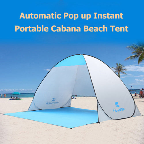 Outdoor Automatic Pop Up Instant Portable Cabana Beach Tent 2 Person