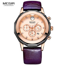 Women's Chronograph Leather Strap Watch