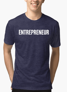 Entrepreneur Half Sleeves Melange T-shirt