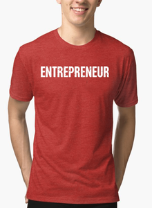 Entrepreneur Half Sleeves Melange T-shirt